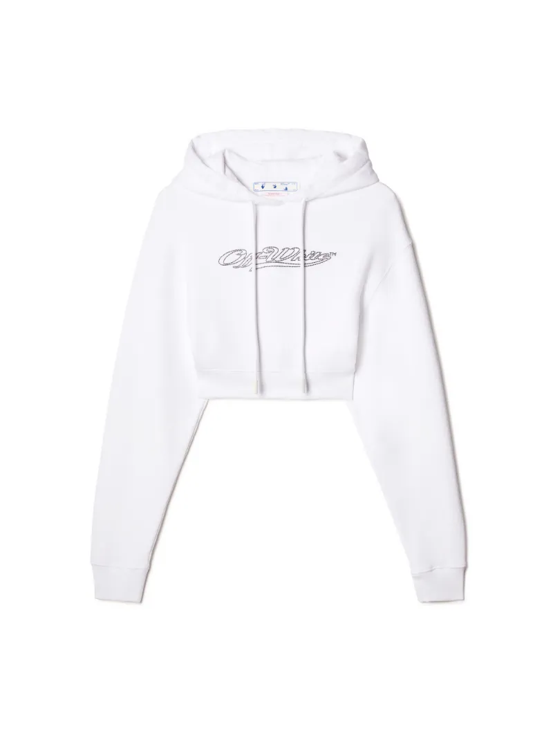 Bling Baseball Crop Hoodie
