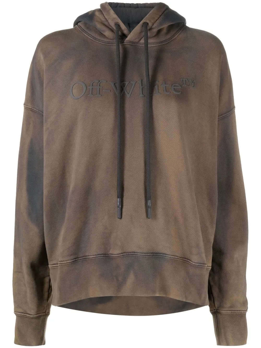 

Off-White Bookish Laundry tie-dye hoodie - Brown