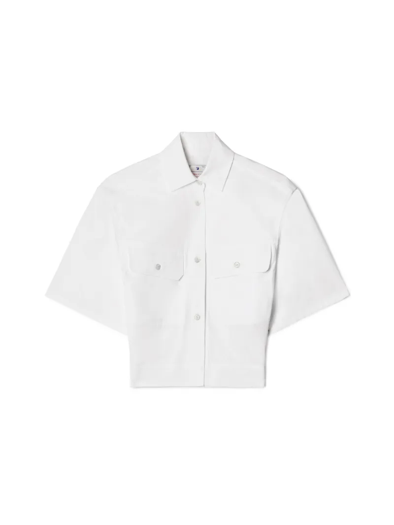 Toybox Poplin Cinched Ss Shirt