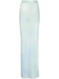 Off-White tie-dye sheer maxi skirt - Blue