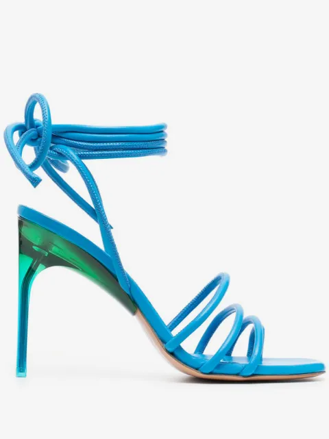 Off-White sandalias Plexi con tira en el tobillo y tacón de 110mm