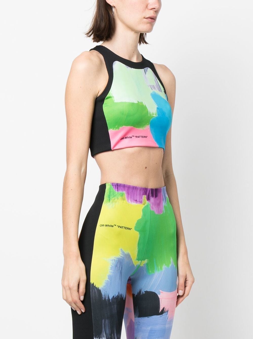 Logo sports bra in multicoloured - Off White