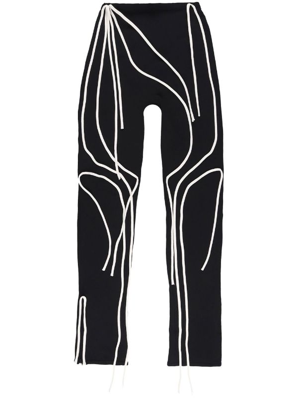 Ottolinger contrast-trim Flared Trousers - Farfetch