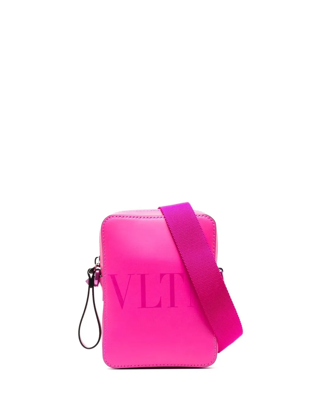 

Valentino Garavani VLTN leather messenger bag - Pink