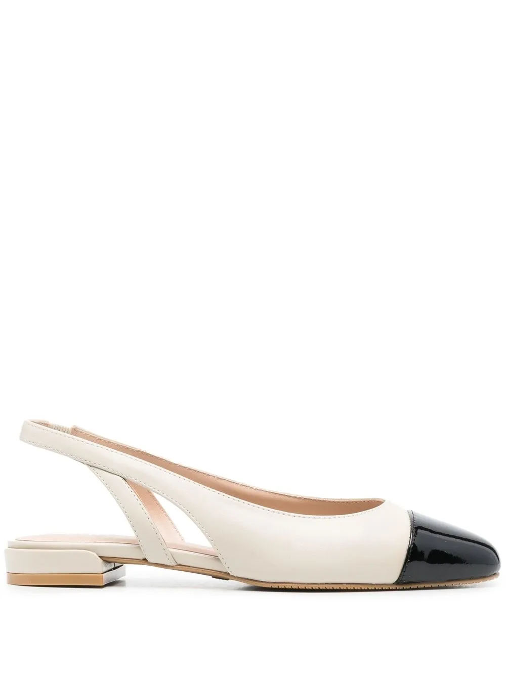 

Stuart Weitzman leather slingback ballet flats - Neutrals
