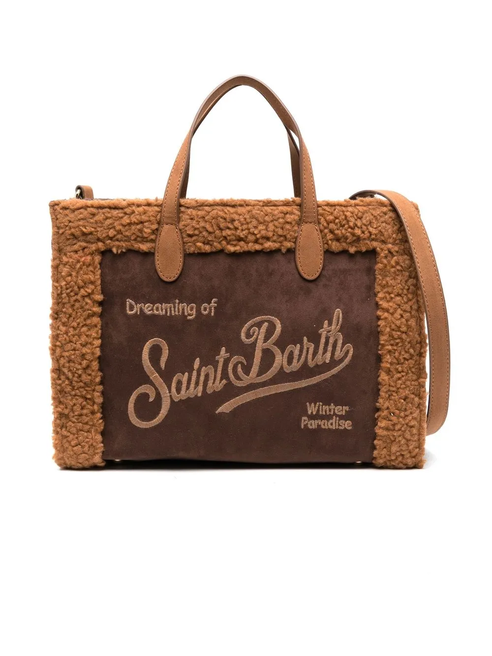 

MC2 Saint Barth Kids Vivien logo-embroidered tote bag - Brown