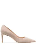 Stuart Weitzman Sue 75mm pointed toe pumps - Neutrals