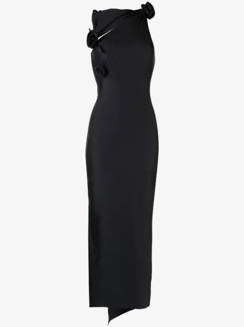 Coperni asymmetric midi dress