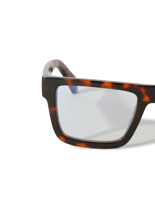Off-White Eyewear オフホワイト スクエア眼鏡フレーム | ブラウン