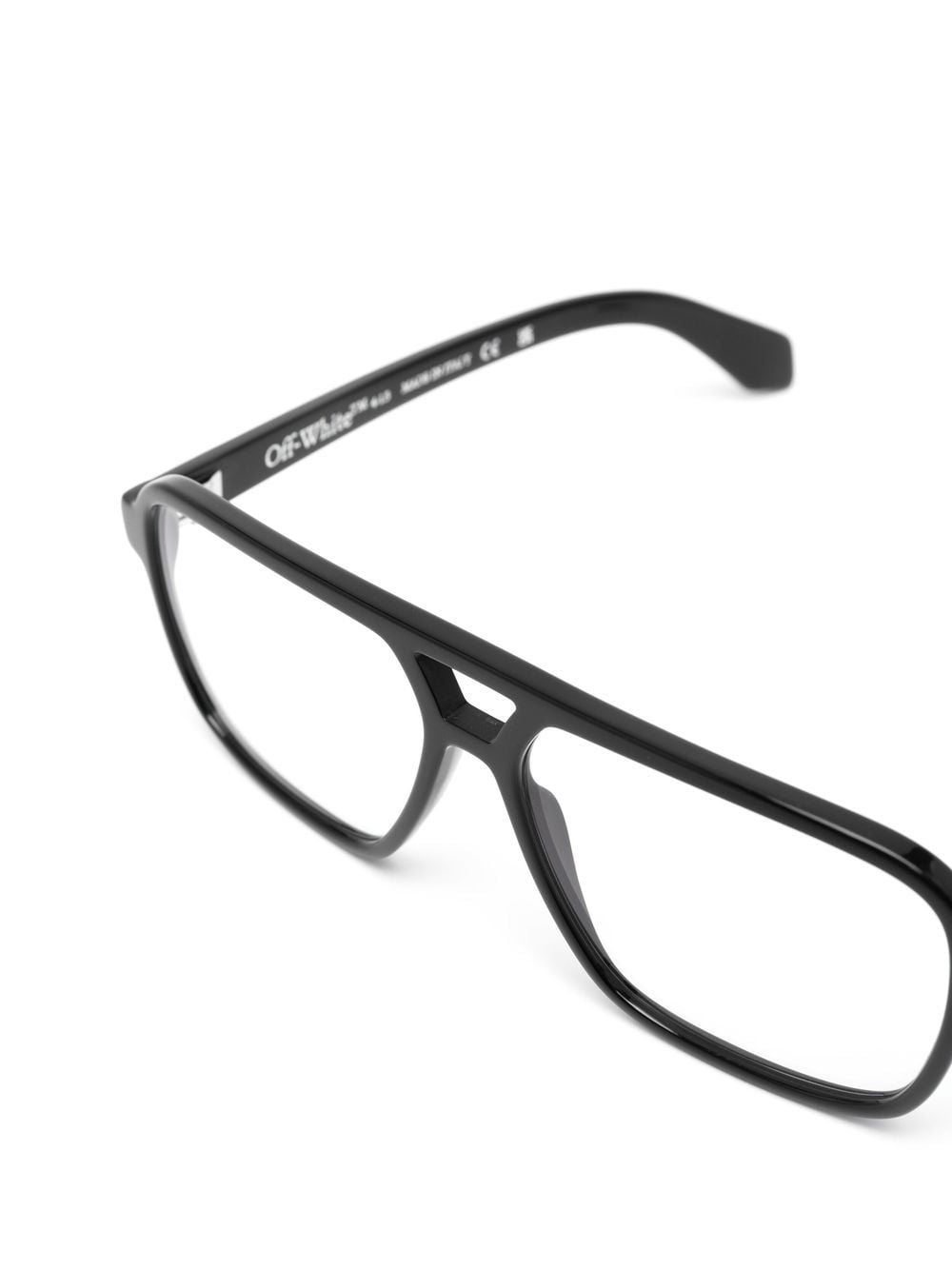 Shop Off-white Optical Style 28 Glasses In Black