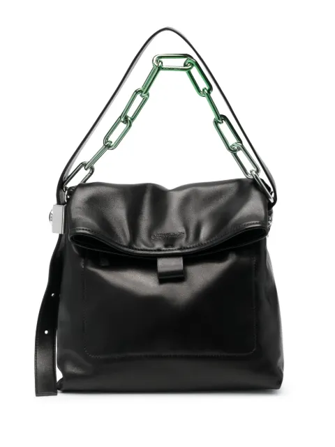 Off-White Ow Booster leather shoulder bag