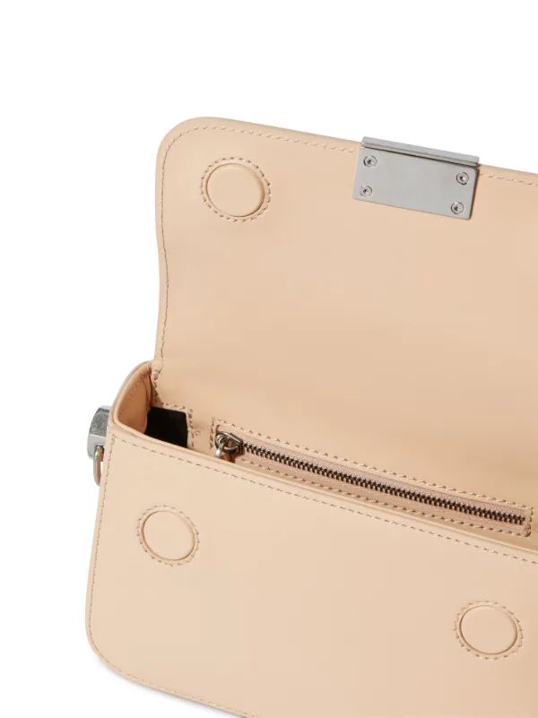 ショルダーバッグ・ポシェット Off-White Small Leather Binder Bag Off-White Small Binder Shoulder Bag | White | FARFETCH