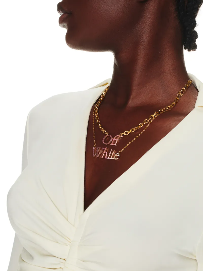 Logo Pave' Necklace