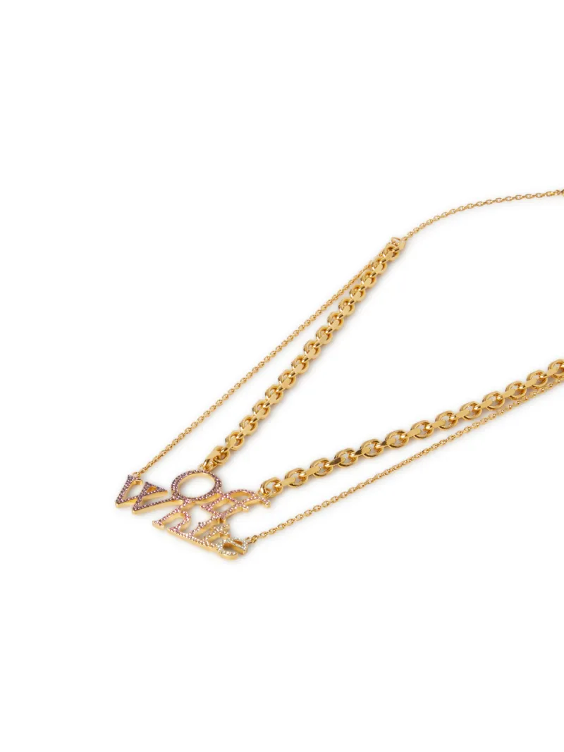Logo Pave' Necklace