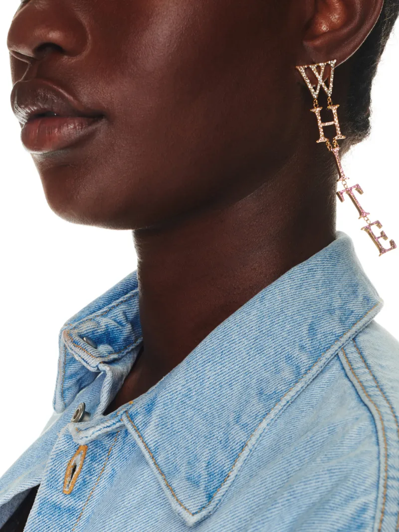Logo Pave' Earrings
