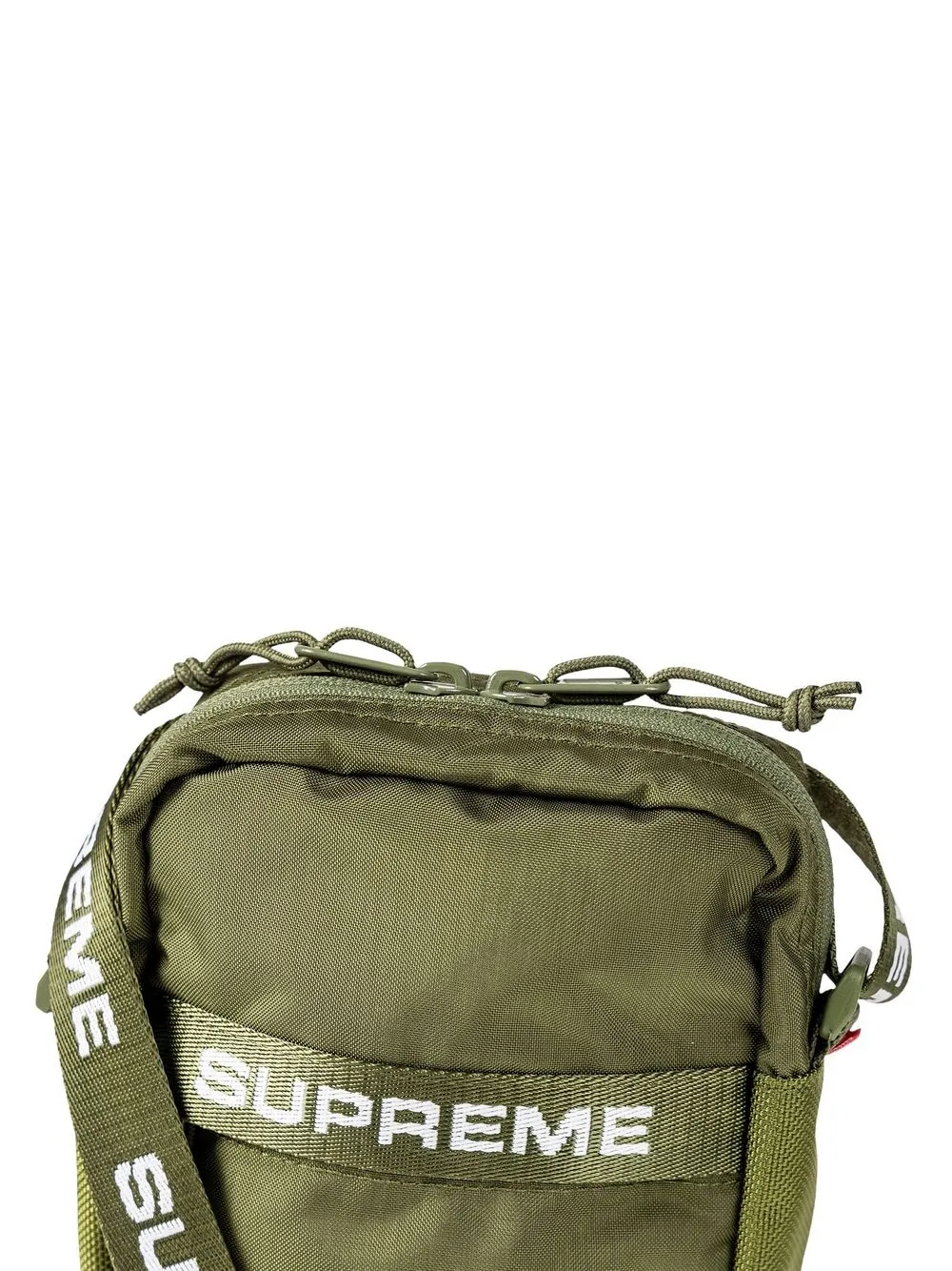 Supreme Logo Print Shoulder Bag - Yellow