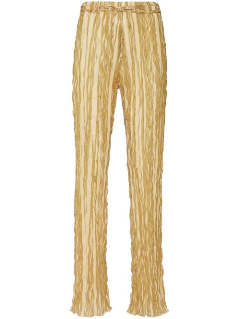 LAPOINTE high-waisted pleated trousers 