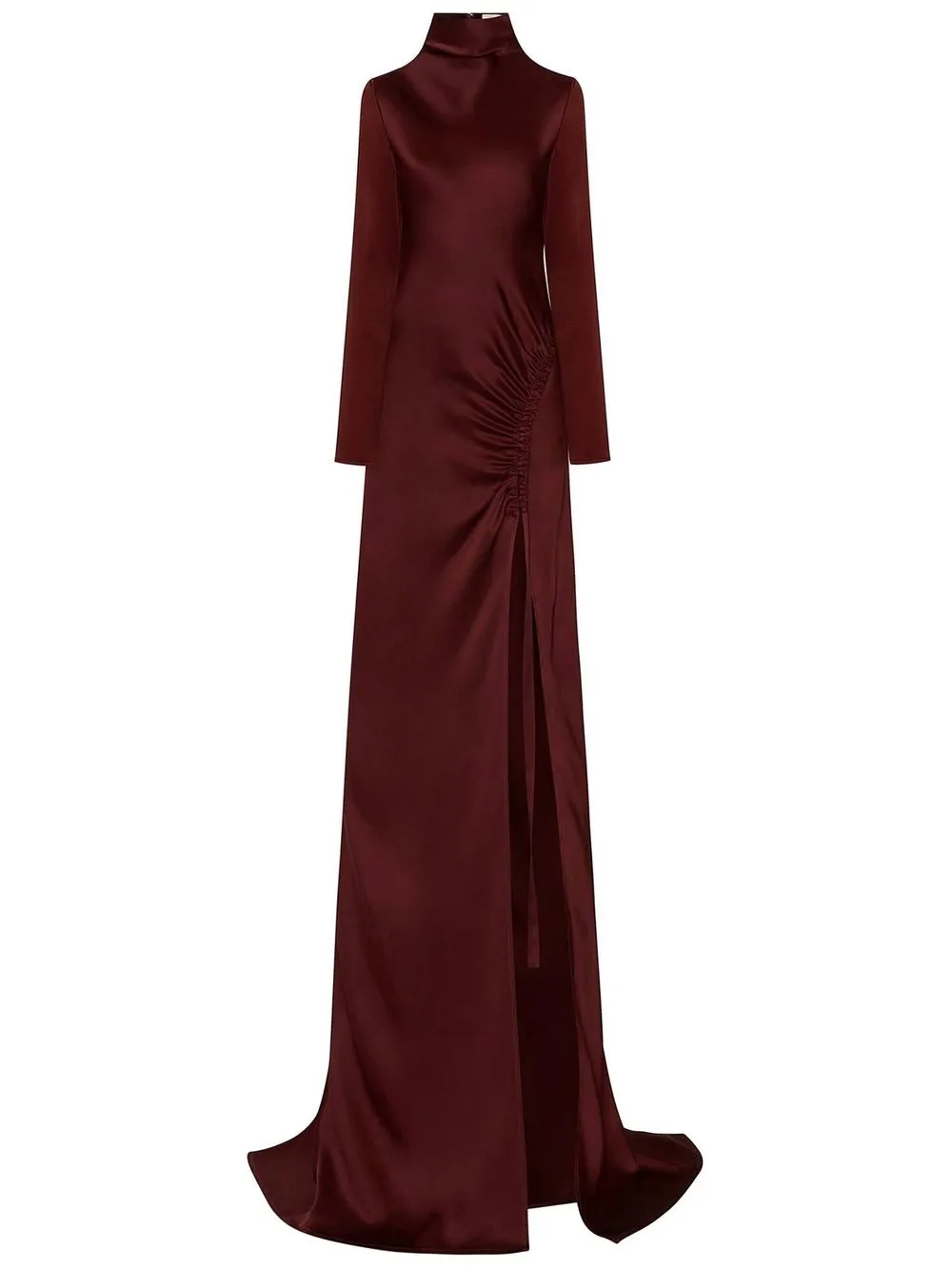 

LAPOINTE bias-cut satin evening gown - Red