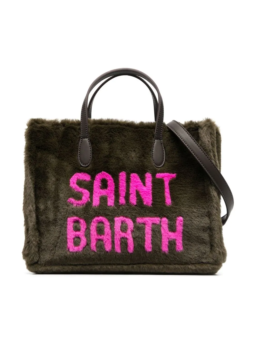 

MC2 Saint Barth Kids Vivian faux-fur tote bag - Brown