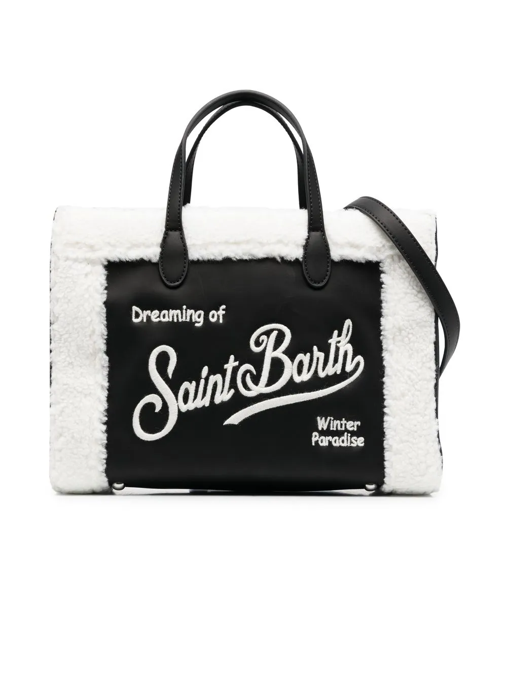 

MC2 Saint Barth Kids embroidered-logo tote-bag - Black