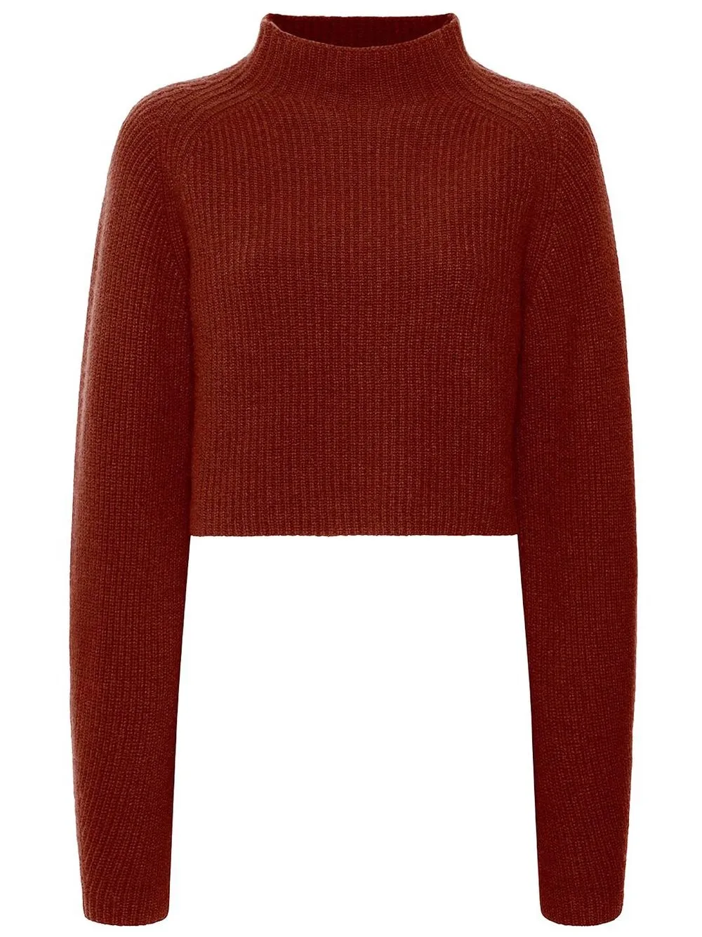 

LAPOINTE cropped cashmere-silk blend jumper - Red