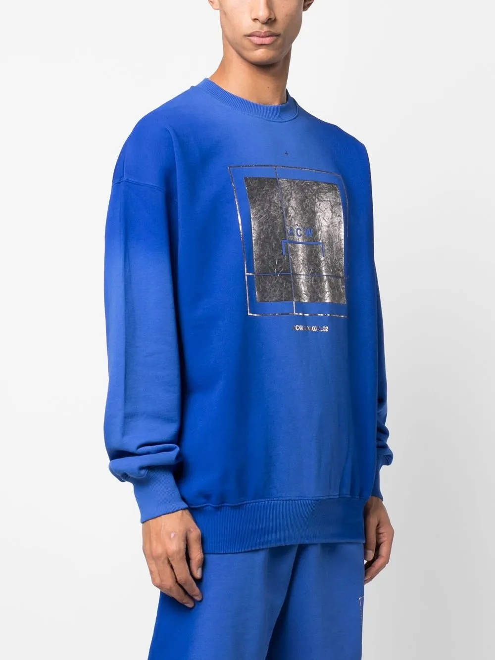 

A-COLD-WALL* Foil Grid sweatshirt - Blue