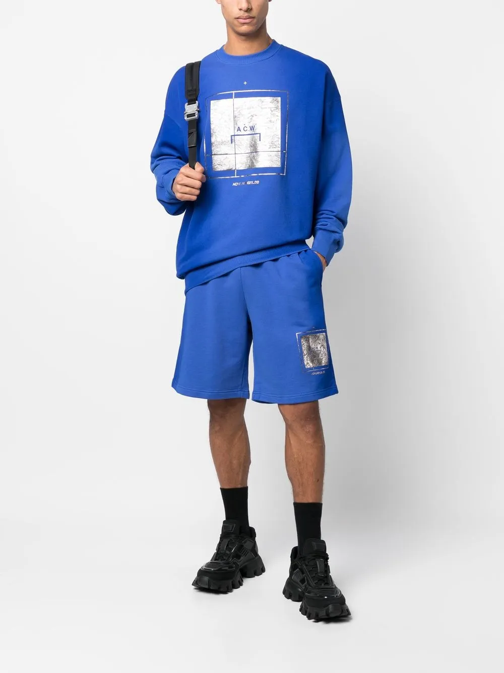 A-COLD-WALL* Sweater met print - Blauw