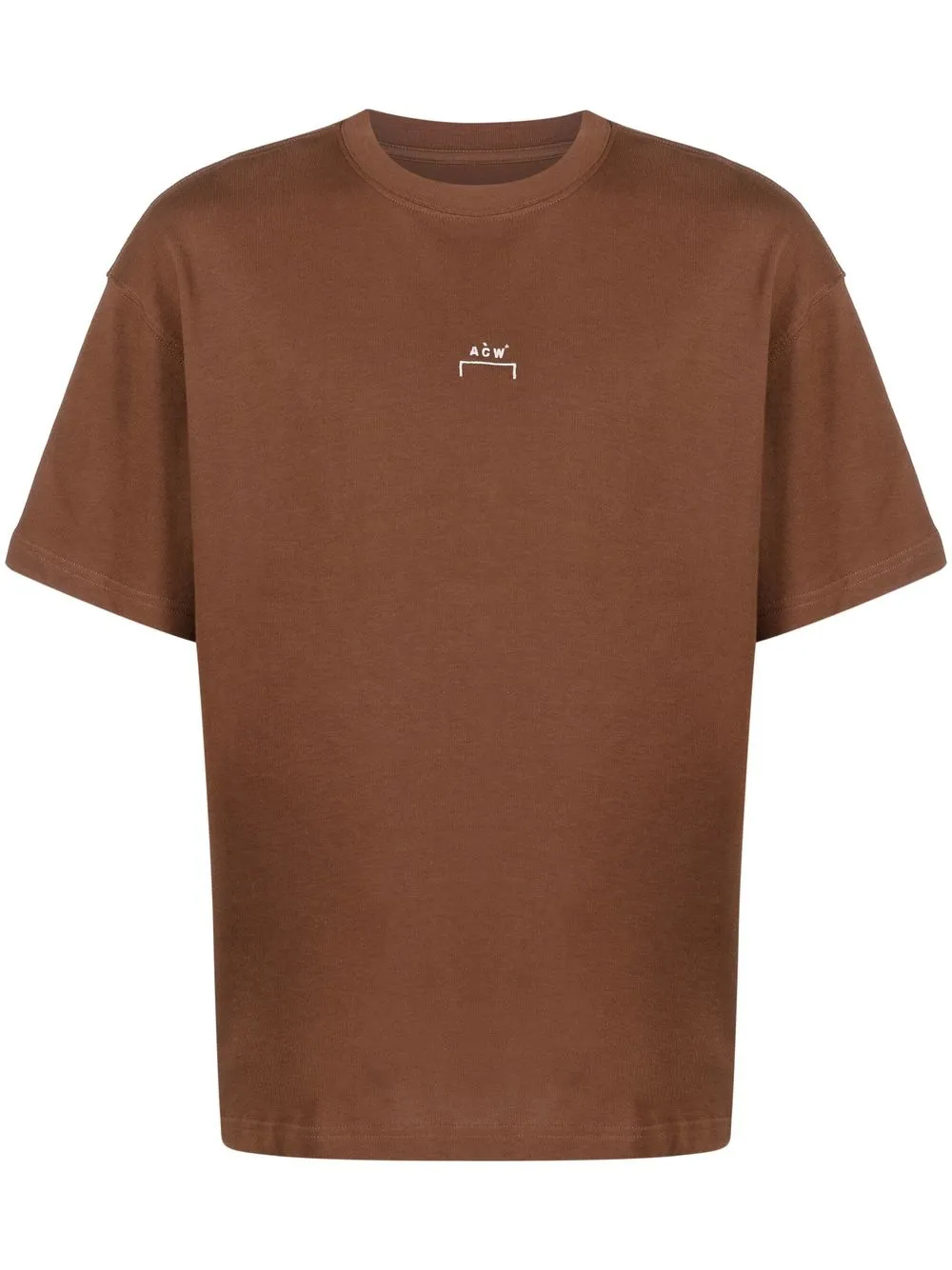 

A-COLD-WALL* Essential logo-print cotton T-shirt - Brown