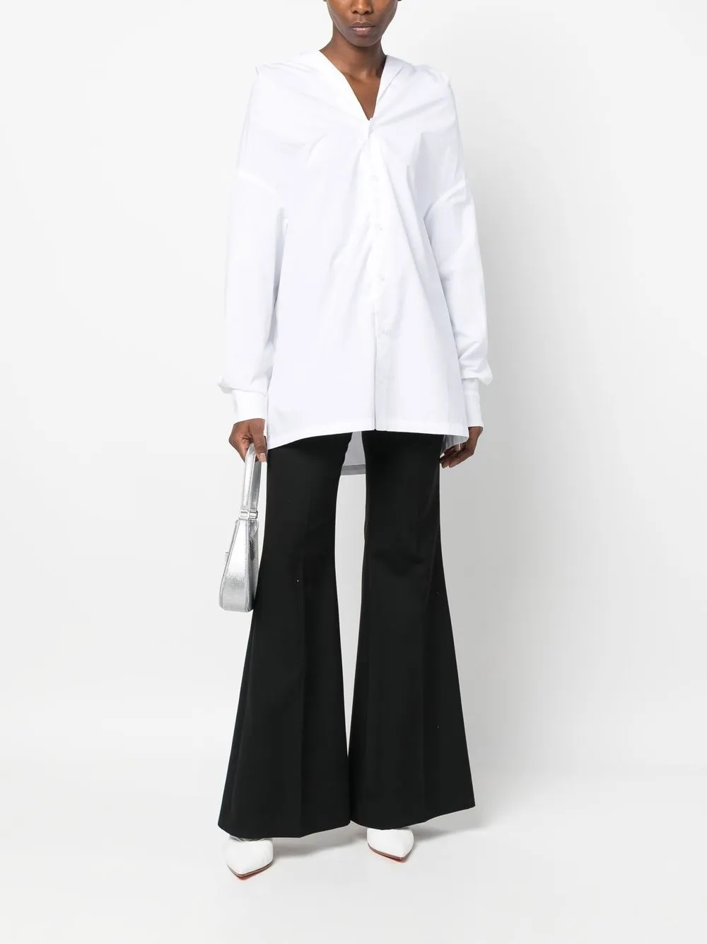 Coperni T-shirt met capuchon - Wit