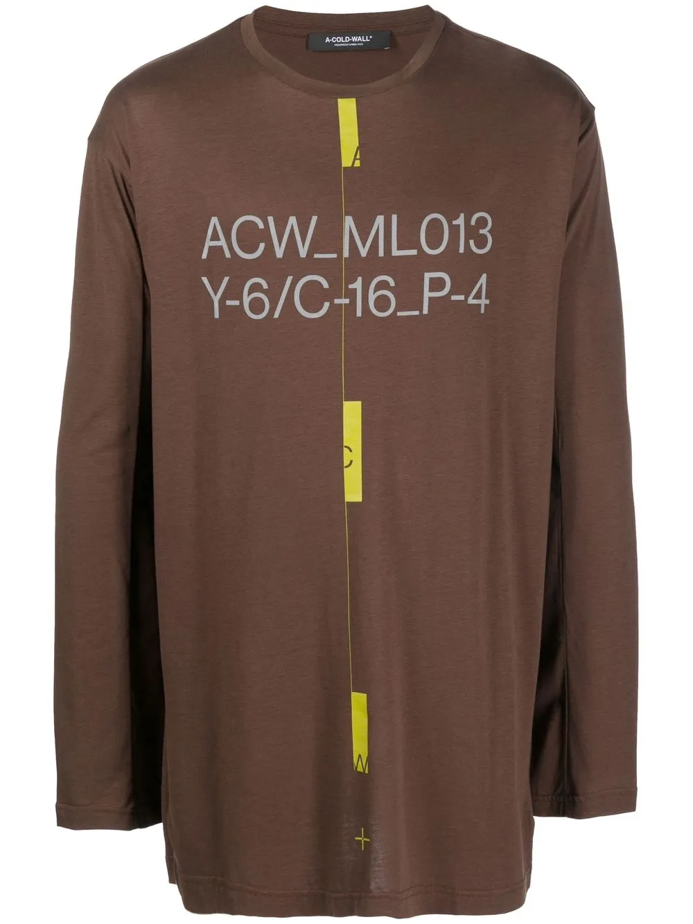A-COLD-WALL* System Lounge long-sleeved T-shirt - Brown