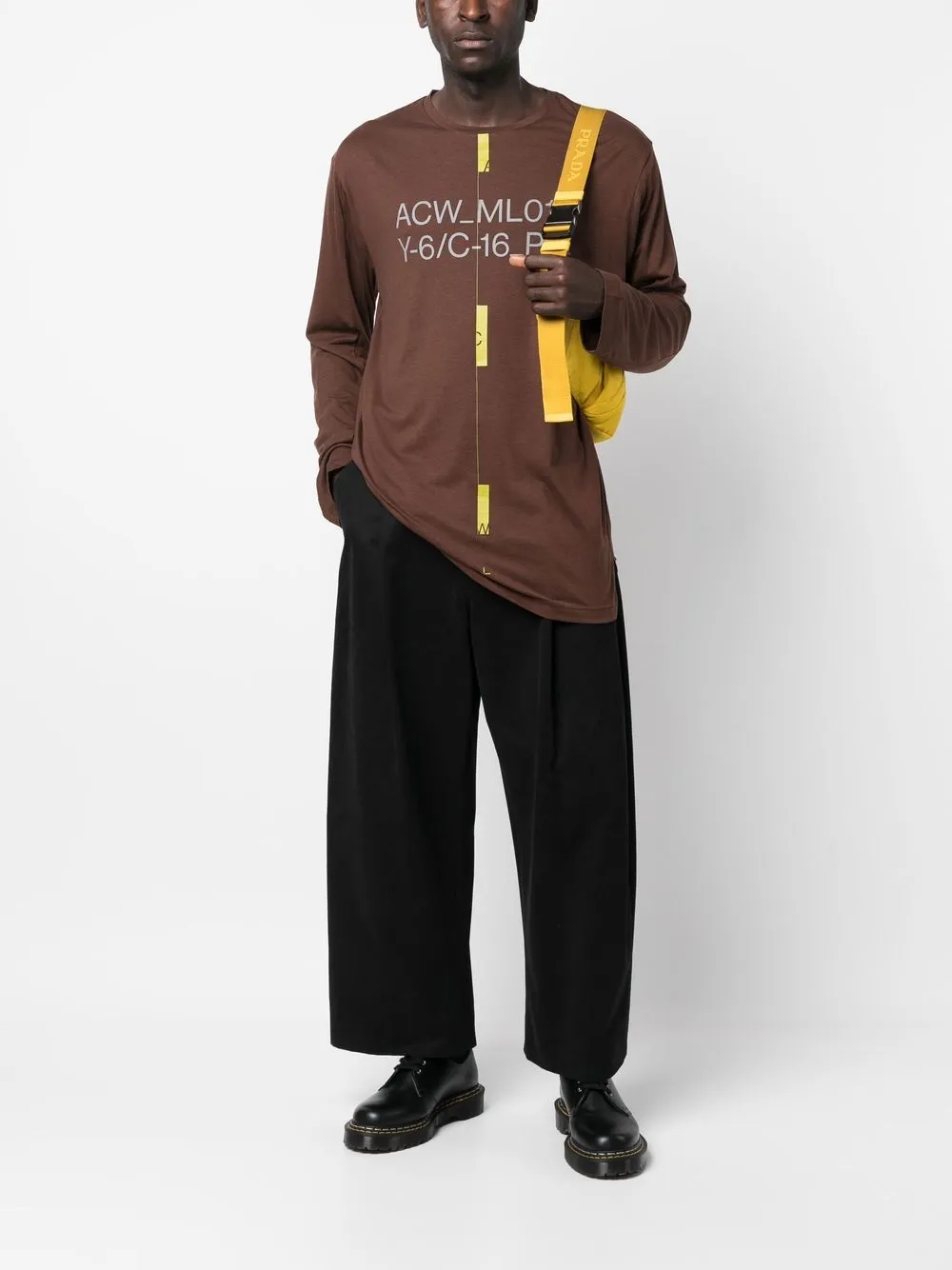 A-COLD-WALL* T-shirt met lange mouwen - Bruin