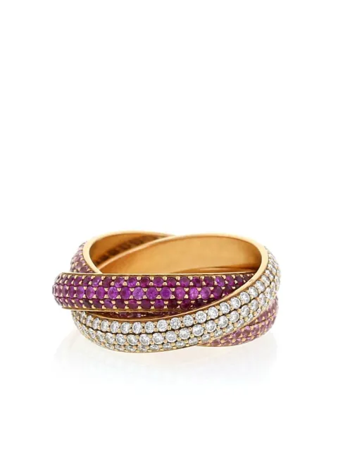 Cartier - pre-owned rose gold Trinity sapphire ring