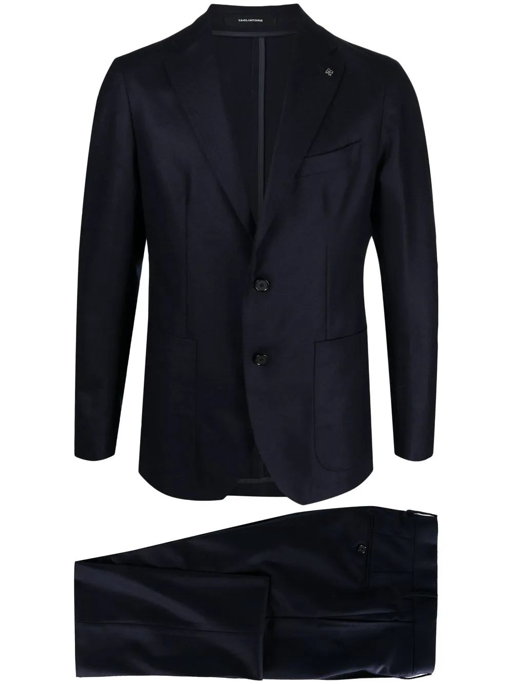 

Tagliatore single-breasted virgin wool suit - Blue