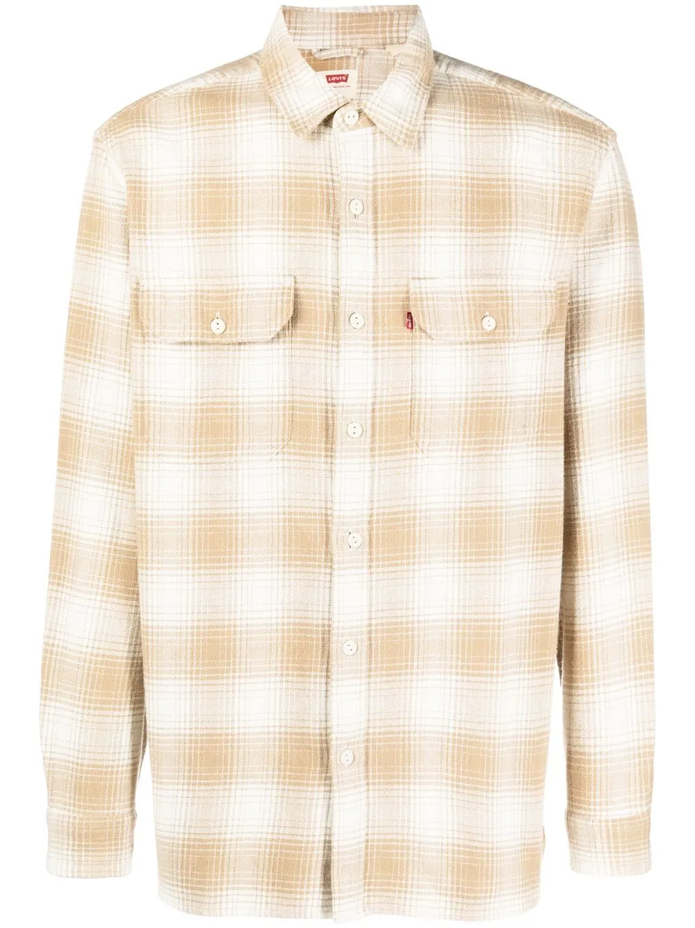 

Levi's check-print cotton shirt - Neutrals