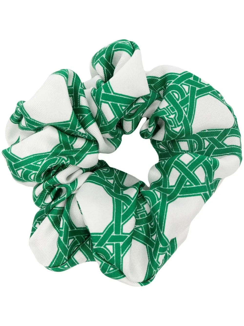 

Casablanca abstract-print scrunchie - White