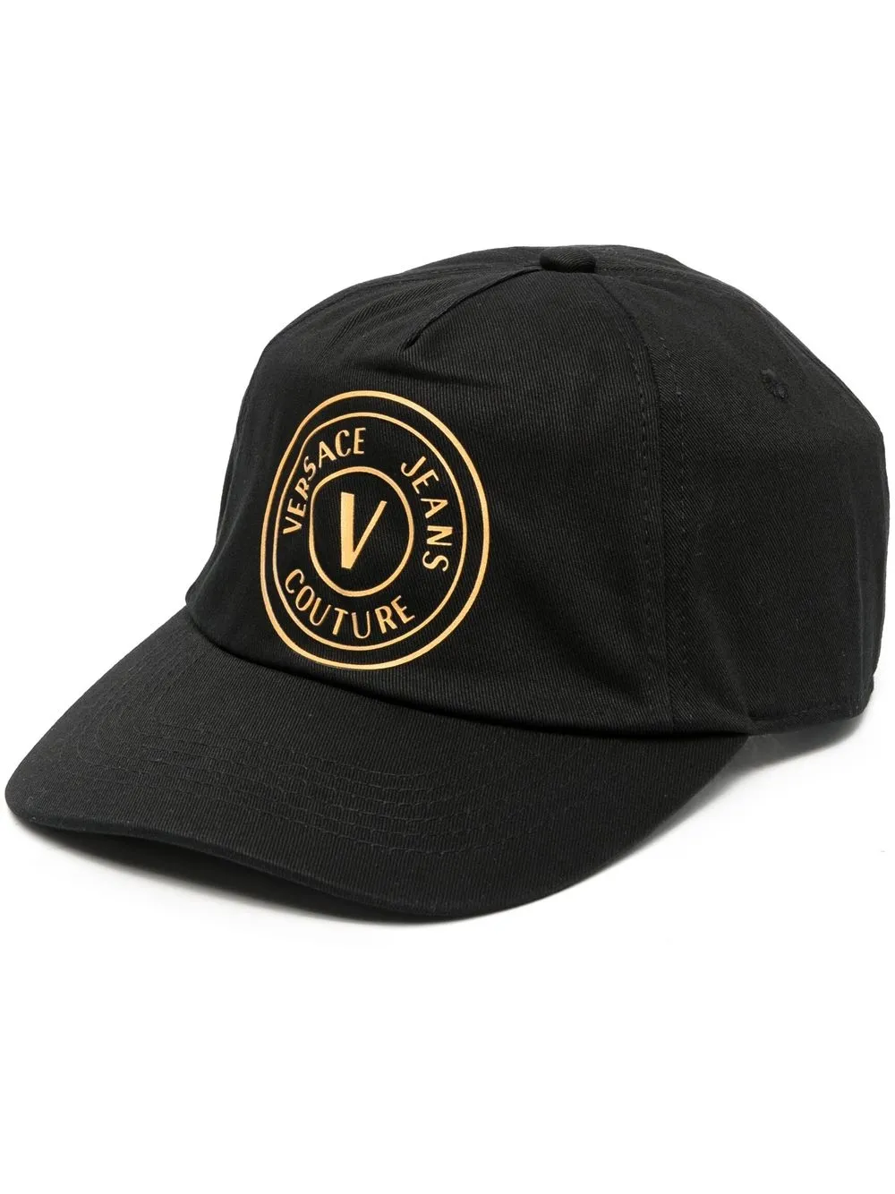 

Versace Jeans Couture logo-print cotton cap - Black