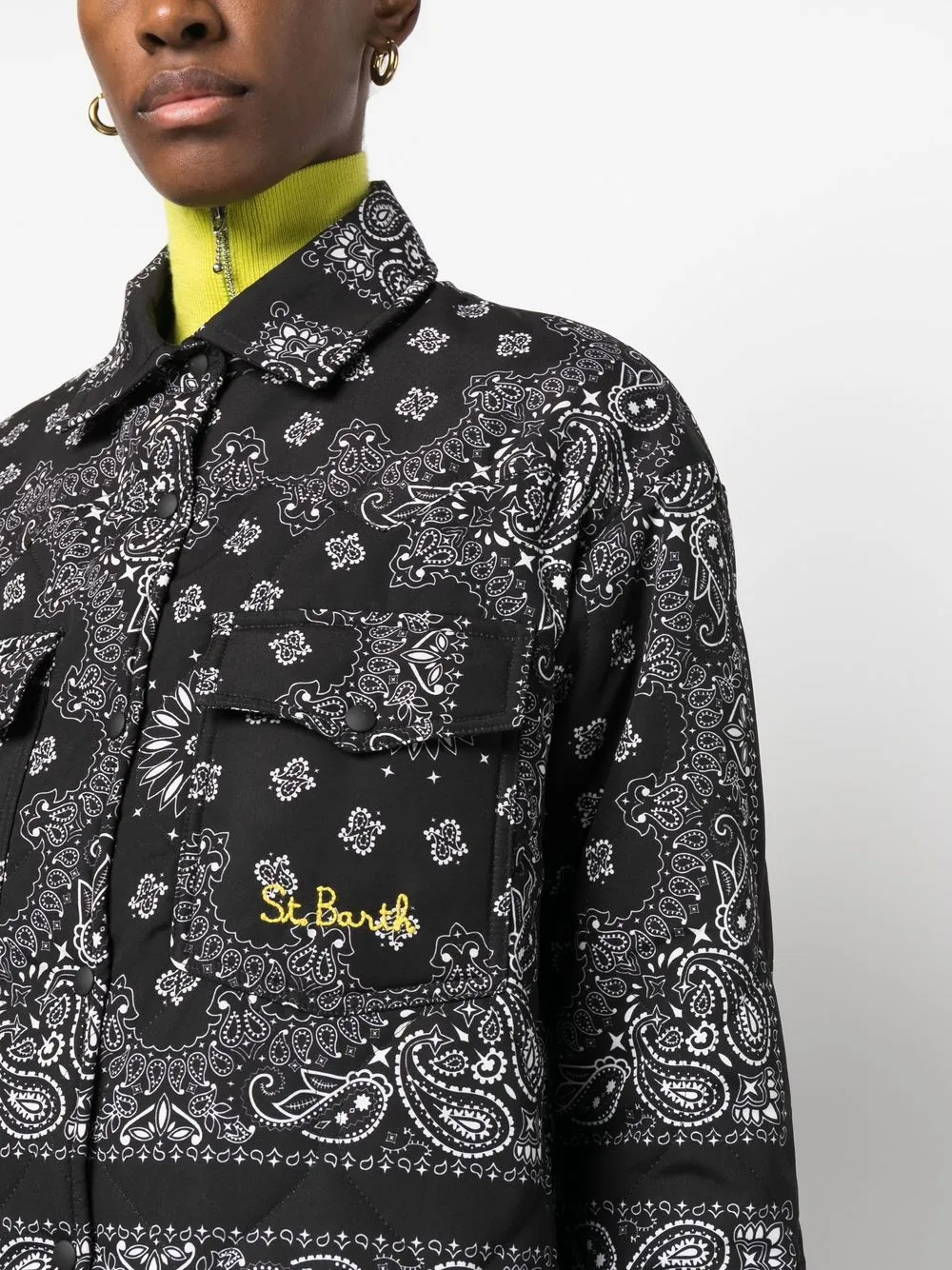 MC2 Saint Barth bandanaprint Quilted Jacket Farfetch