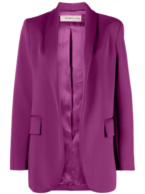 Blanca Vita blazer con detalle abierto en el frente