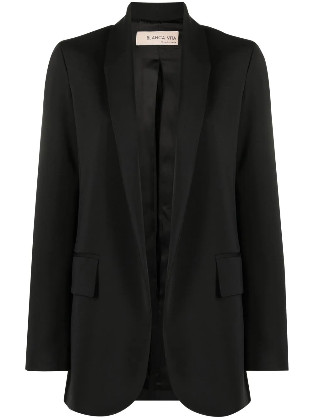 

Blanca Vita open-front blazer - Black