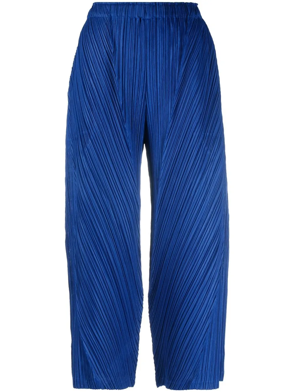 

Pleats Please Issey Miyake pantalones capri con pinzas - Azul