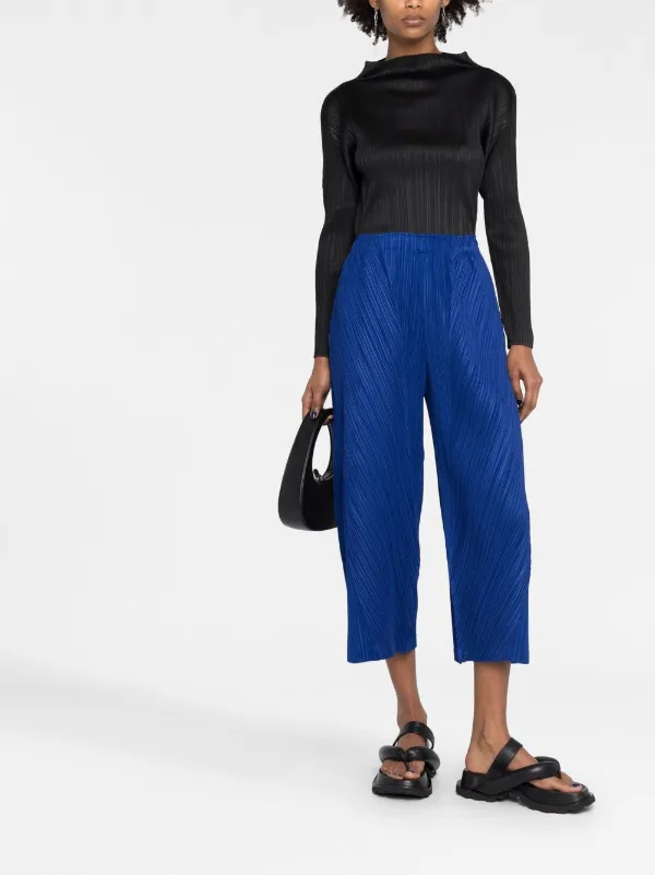 Pleats Please Issey Miyake high-neck Pleated Top - Farfetch