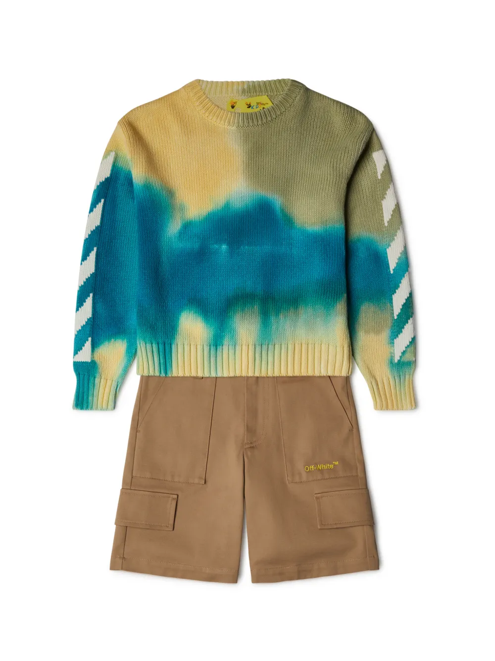 Felpa girocollo tie-dye