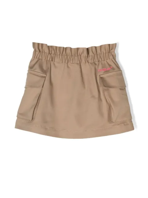 Off-White Kids Helvetica cargo skirt