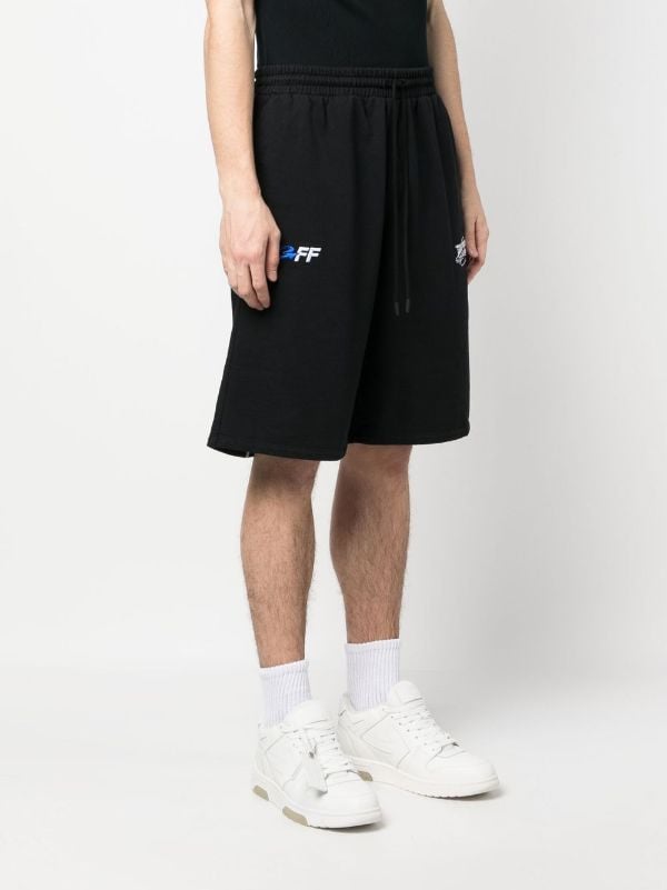 Off-White Exact Opp Skate Cotton Track Shorts - Farfetch