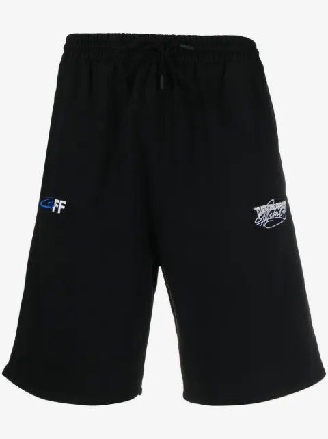Off-White Exact Opp Skate cotton track shorts