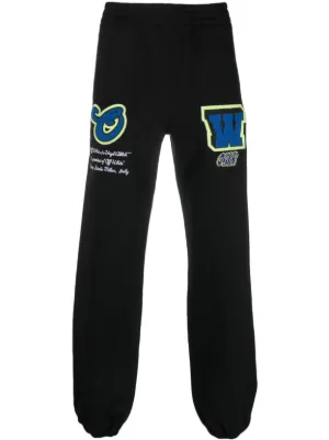 Off-White logo-patch Track Pants | Purple | FARFETCH