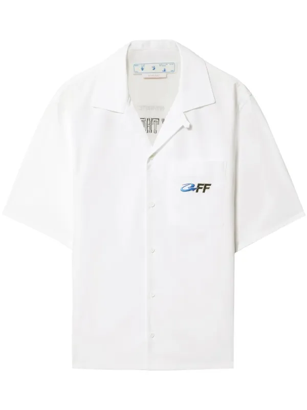 Off-White Exact Opp-print short-sleeved Shirt - Farfetch