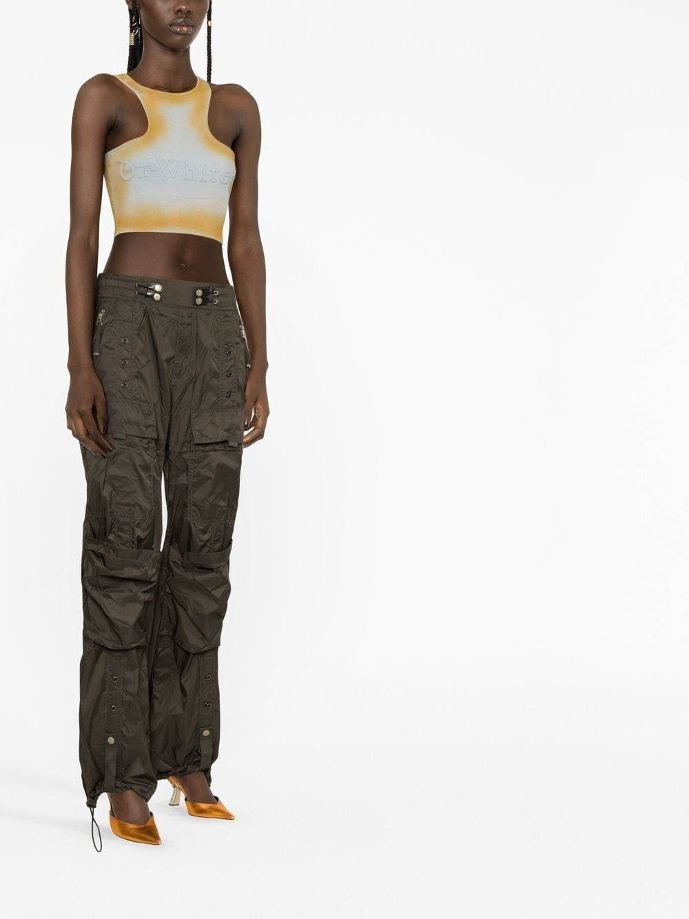 Off-White distressed-effect Crop Top - Farfetch