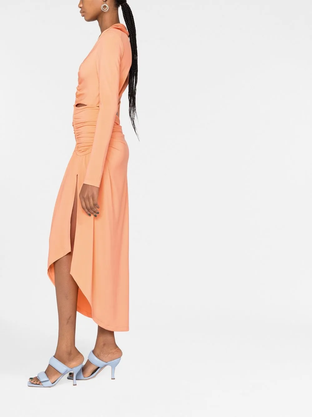 Off-White cut-out draped dress Women