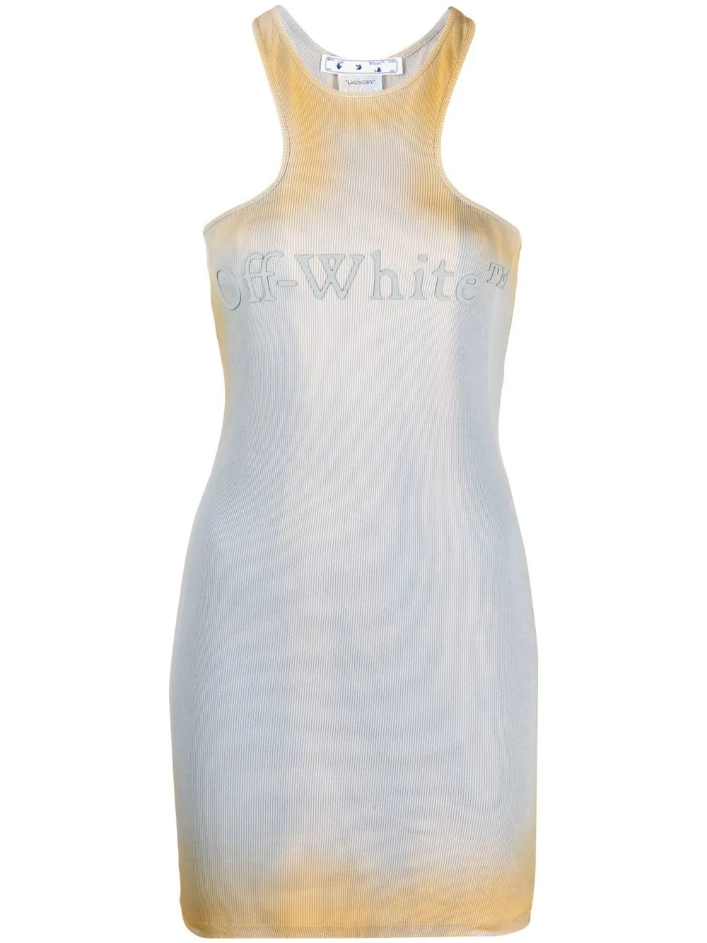 Off-White distressed-effect mini dress | Grey | Image 1